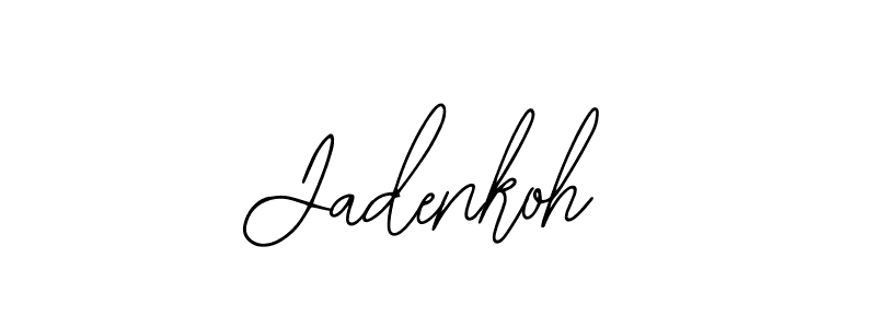 The best way (Bearetta-2O07w) to make a short signature is to pick only two or three words in your name. The name Jadenkoh include a total of six letters. For converting this name. Jadenkoh signature style 12 images and pictures png