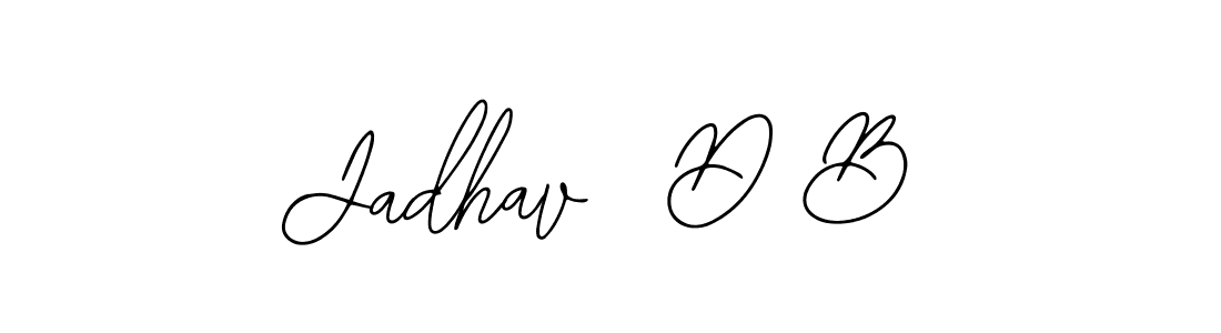 Also we have Jadhav  D B name is the best signature style. Create professional handwritten signature collection using Bearetta-2O07w autograph style. Jadhav  D B signature style 12 images and pictures png