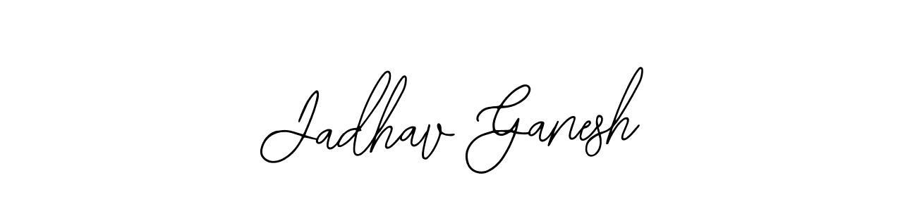 Similarly Bearetta-2O07w is the best handwritten signature design. Signature creator online .You can use it as an online autograph creator for name Jadhav Ganesh. Jadhav Ganesh signature style 12 images and pictures png
