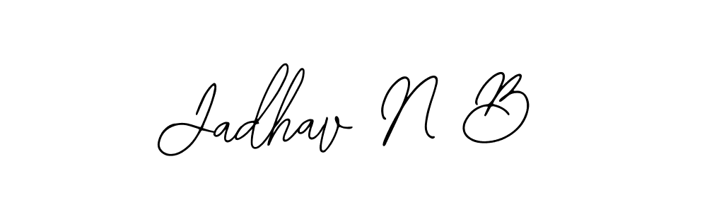 Also You can easily find your signature by using the search form. We will create Jadhav N B name handwritten signature images for you free of cost using Bearetta-2O07w sign style. Jadhav N B signature style 12 images and pictures png