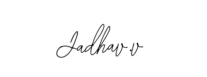 Create a beautiful signature design for name Jadhav.v. With this signature (Bearetta-2O07w) fonts, you can make a handwritten signature for free. Jadhav.v signature style 12 images and pictures png