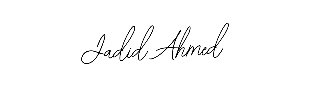 if you are searching for the best signature style for your name Jadid Ahmed. so please give up your signature search. here we have designed multiple signature styles  using Bearetta-2O07w. Jadid Ahmed signature style 12 images and pictures png