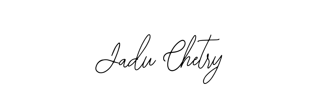 The best way (Bearetta-2O07w) to make a short signature is to pick only two or three words in your name. The name Jadu Chetry include a total of six letters. For converting this name. Jadu Chetry signature style 12 images and pictures png