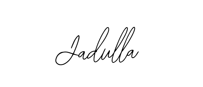 Use a signature maker to create a handwritten signature online. With this signature software, you can design (Bearetta-2O07w) your own signature for name Jadulla. Jadulla signature style 12 images and pictures png