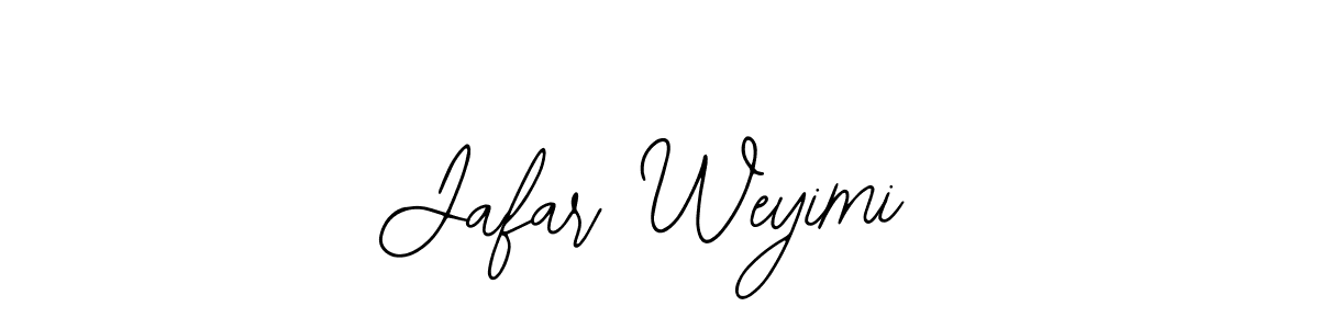 Also You can easily find your signature by using the search form. We will create Jafar Weyimi name handwritten signature images for you free of cost using Bearetta-2O07w sign style. Jafar Weyimi signature style 12 images and pictures png