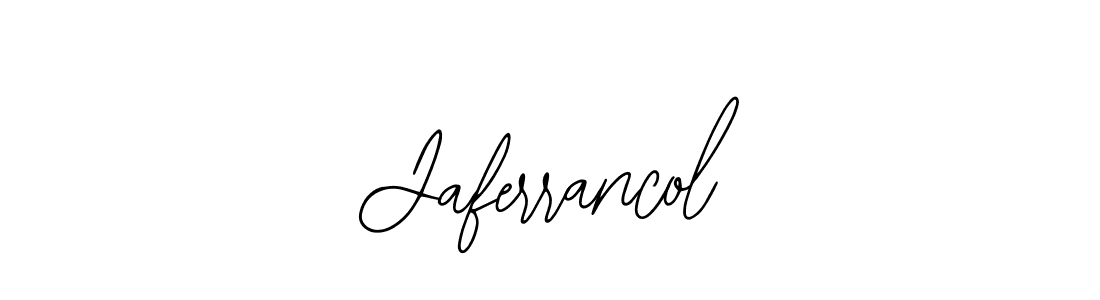 How to make Jaferrancol name signature. Use Bearetta-2O07w style for creating short signs online. This is the latest handwritten sign. Jaferrancol signature style 12 images and pictures png