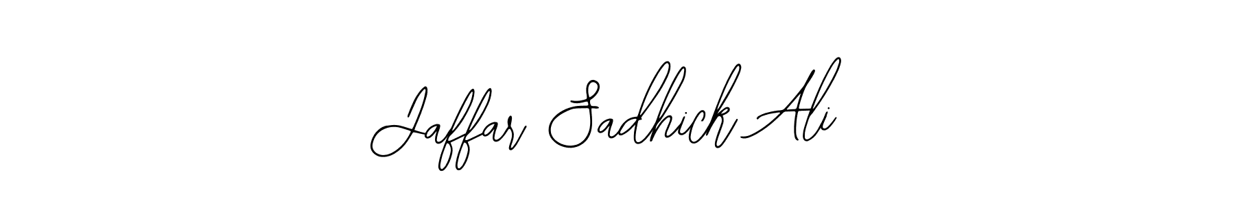 Similarly Bearetta-2O07w is the best handwritten signature design. Signature creator online .You can use it as an online autograph creator for name Jaffar Sadhick Ali. Jaffar Sadhick Ali signature style 12 images and pictures png