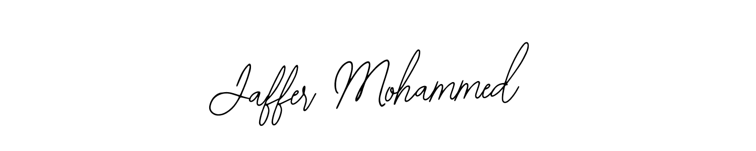 The best way (Bearetta-2O07w) to make a short signature is to pick only two or three words in your name. The name Jaffer Mohammed include a total of six letters. For converting this name. Jaffer Mohammed signature style 12 images and pictures png