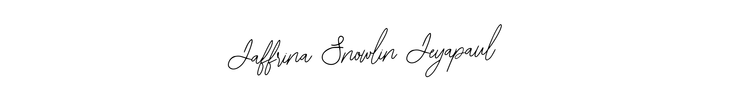 Once you've used our free online signature maker to create your best signature Bearetta-2O07w style, it's time to enjoy all of the benefits that Jaffrina Snowlin Jeyapaul name signing documents. Jaffrina Snowlin Jeyapaul signature style 12 images and pictures png