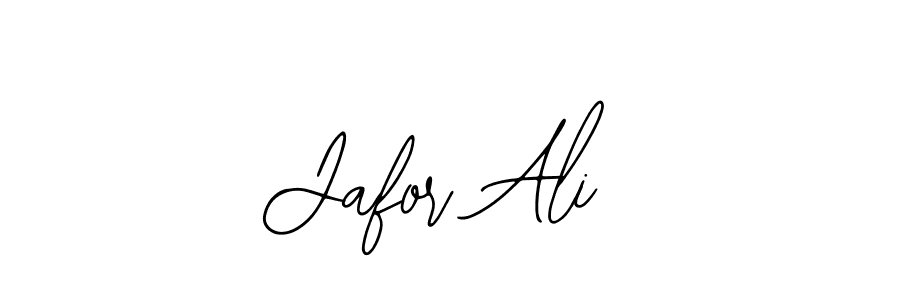 Use a signature maker to create a handwritten signature online. With this signature software, you can design (Bearetta-2O07w) your own signature for name Jafor Ali. Jafor Ali signature style 12 images and pictures png