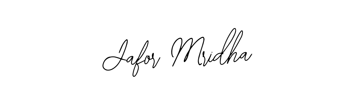 Use a signature maker to create a handwritten signature online. With this signature software, you can design (Bearetta-2O07w) your own signature for name Jafor Mridha. Jafor Mridha signature style 12 images and pictures png