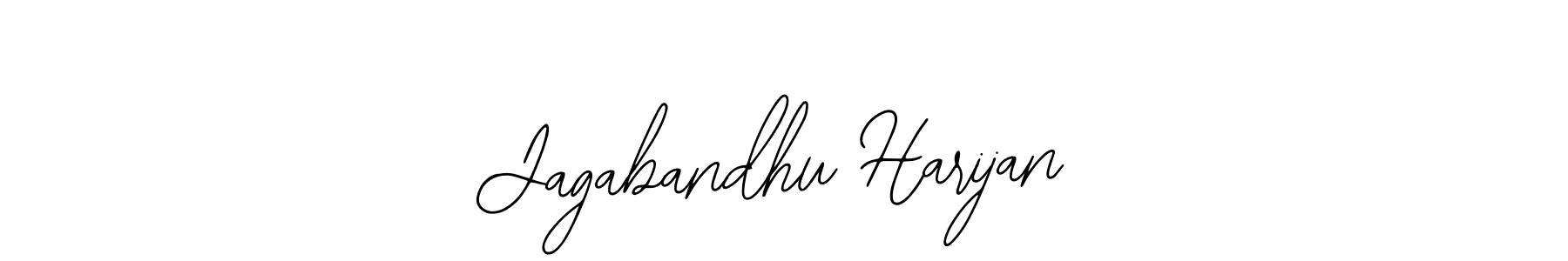 You should practise on your own different ways (Bearetta-2O07w) to write your name (Jagabandhu Harijan) in signature. don't let someone else do it for you. Jagabandhu Harijan signature style 12 images and pictures png