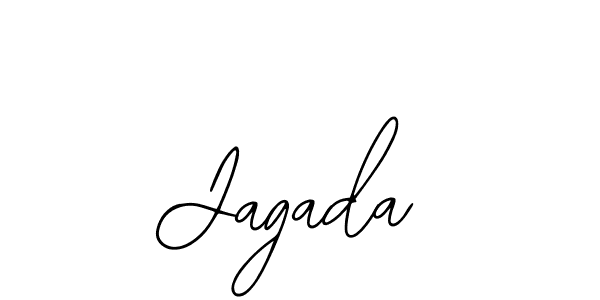 Use a signature maker to create a handwritten signature online. With this signature software, you can design (Bearetta-2O07w) your own signature for name Jagada. Jagada signature style 12 images and pictures png