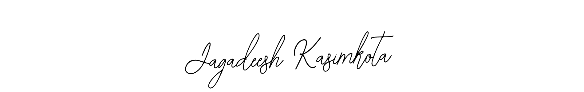 How to make Jagadeesh Kasimkota name signature. Use Bearetta-2O07w style for creating short signs online. This is the latest handwritten sign. Jagadeesh Kasimkota signature style 12 images and pictures png
