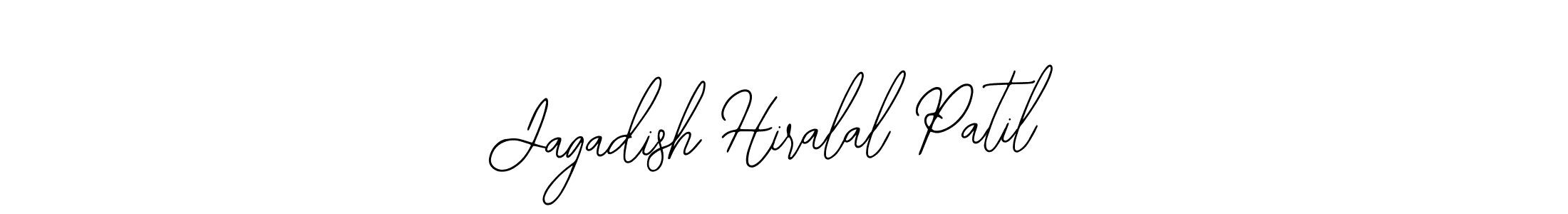 You should practise on your own different ways (Bearetta-2O07w) to write your name (Jagadish Hiralal Patil) in signature. don't let someone else do it for you. Jagadish Hiralal Patil signature style 12 images and pictures png