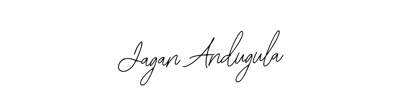 Use a signature maker to create a handwritten signature online. With this signature software, you can design (Bearetta-2O07w) your own signature for name Jagan Andugula. Jagan Andugula signature style 12 images and pictures png