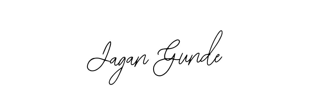 You should practise on your own different ways (Bearetta-2O07w) to write your name (Jagan Gunde) in signature. don't let someone else do it for you. Jagan Gunde signature style 12 images and pictures png