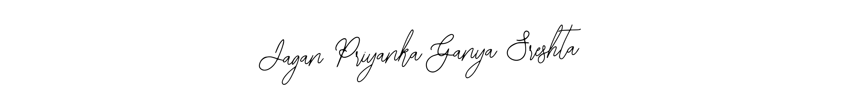 How to Draw Jagan Priyanka Ganya Sreshta signature style? Bearetta-2O07w is a latest design signature styles for name Jagan Priyanka Ganya Sreshta. Jagan Priyanka Ganya Sreshta signature style 12 images and pictures png