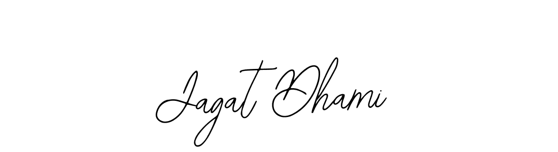 How to make Jagat Dhami name signature. Use Bearetta-2O07w style for creating short signs online. This is the latest handwritten sign. Jagat Dhami signature style 12 images and pictures png