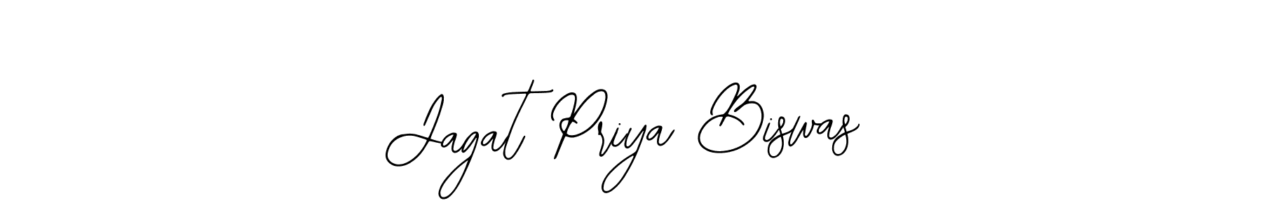 Bearetta-2O07w is a professional signature style that is perfect for those who want to add a touch of class to their signature. It is also a great choice for those who want to make their signature more unique. Get Jagat Priya Biswas name to fancy signature for free. Jagat Priya Biswas signature style 12 images and pictures png
