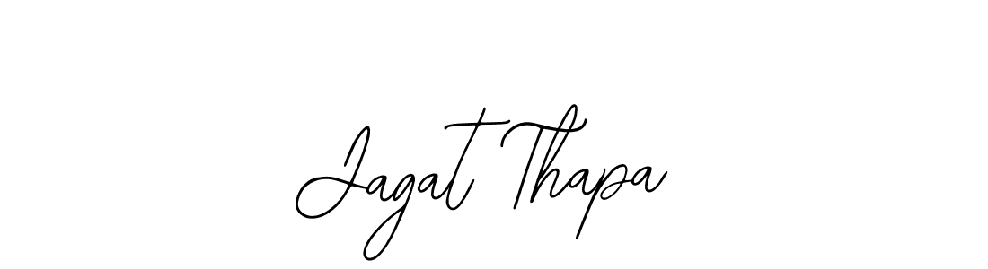 Use a signature maker to create a handwritten signature online. With this signature software, you can design (Bearetta-2O07w) your own signature for name Jagat Thapa. Jagat Thapa signature style 12 images and pictures png