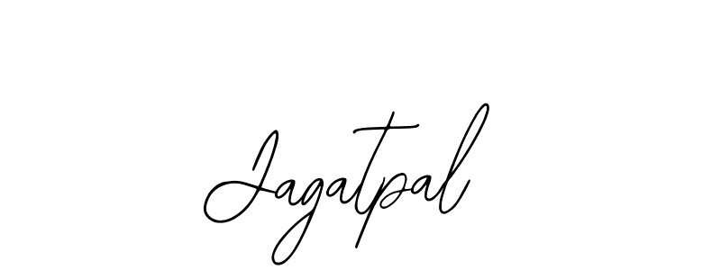 How to make Jagatpal name signature. Use Bearetta-2O07w style for creating short signs online. This is the latest handwritten sign. Jagatpal signature style 12 images and pictures png