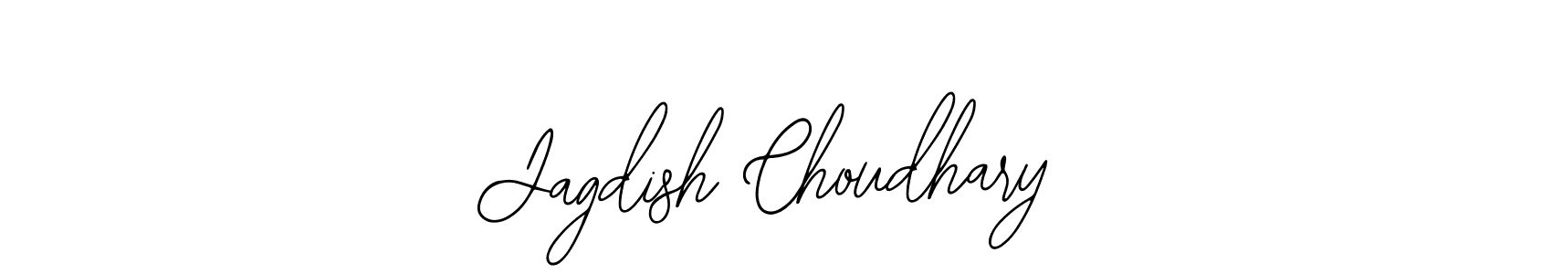 How to make Jagdish Choudhary name signature. Use Bearetta-2O07w style for creating short signs online. This is the latest handwritten sign. Jagdish Choudhary signature style 12 images and pictures png