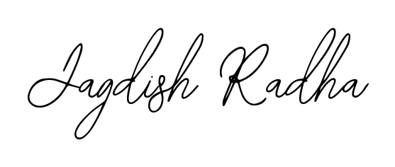 Create your official email sign-off with Jagdish Radha name in Bearetta-2O07w style. Crisp, clean, and perfectly legible across all screens. Jagdish Radha signature style 12 images and pictures png