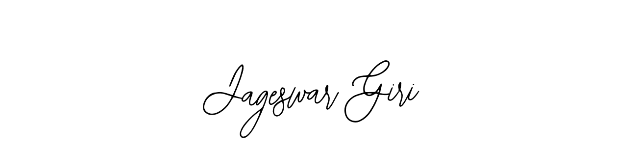 How to make Jageswar Giri name signature. Use Bearetta-2O07w style for creating short signs online. This is the latest handwritten sign. Jageswar Giri signature style 12 images and pictures png