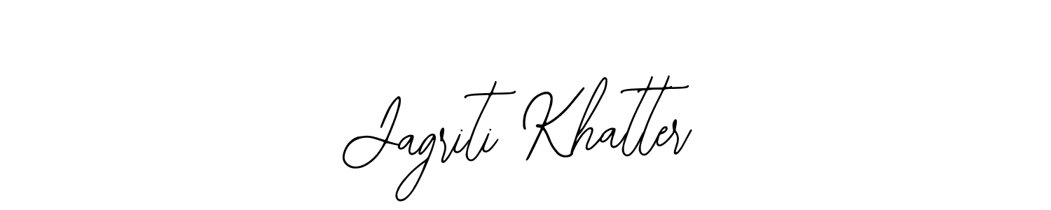 The best way (Bearetta-2O07w) to make a short signature is to pick only two or three words in your name. The name Jagriti Khatter include a total of six letters. For converting this name. Jagriti Khatter signature style 12 images and pictures png