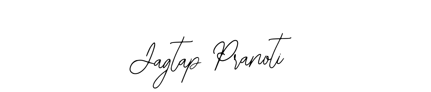 Bearetta-2O07w is a professional signature style that is perfect for those who want to add a touch of class to their signature. It is also a great choice for those who want to make their signature more unique. Get Jagtap Pranoti name to fancy signature for free. Jagtap Pranoti signature style 12 images and pictures png