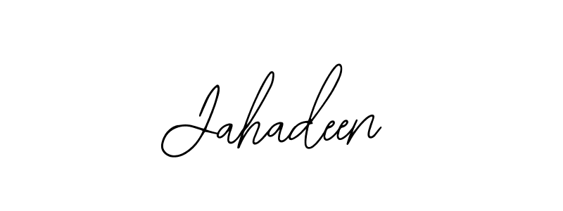 The best way (Bearetta-2O07w) to make a short signature is to pick only two or three words in your name. The name Jahadeen include a total of six letters. For converting this name. Jahadeen signature style 12 images and pictures png