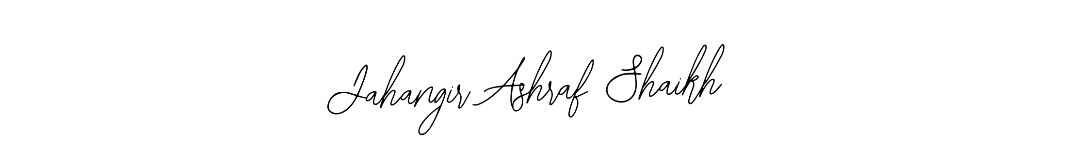 The best way (Bearetta-2O07w) to make a short signature is to pick only two or three words in your name. The name Jahangir Ashraf Shaikh include a total of six letters. For converting this name. Jahangir Ashraf Shaikh signature style 12 images and pictures png