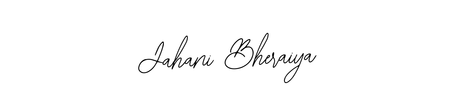 Make a beautiful signature design for name Jahani Bheraiya. Use this online signature maker to create a handwritten signature for free. Jahani Bheraiya signature style 12 images and pictures png