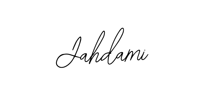 How to make Jahdami signature? Bearetta-2O07w is a professional autograph style. Create handwritten signature for Jahdami name. Jahdami signature style 12 images and pictures png