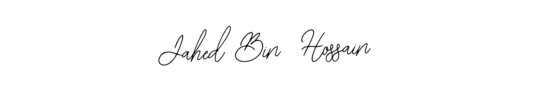 How to make Jahed Bin  Hossain name signature. Use Bearetta-2O07w style for creating short signs online. This is the latest handwritten sign. Jahed Bin  Hossain signature style 12 images and pictures png