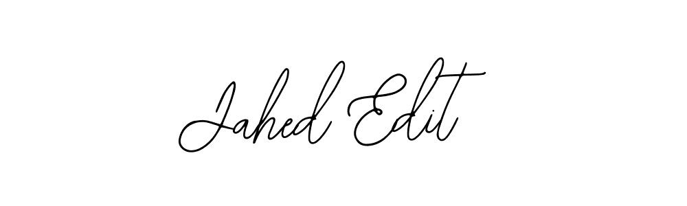Create a beautiful signature design for name Jahed Edit. With this signature (Bearetta-2O07w) fonts, you can make a handwritten signature for free. Jahed Edit signature style 12 images and pictures png