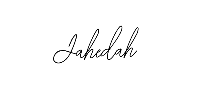 You should practise on your own different ways (Bearetta-2O07w) to write your name (Jahedah) in signature. don't let someone else do it for you. Jahedah signature style 12 images and pictures png