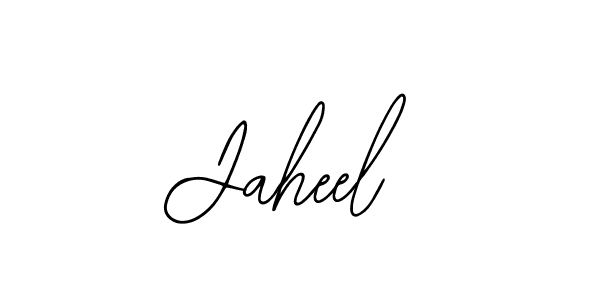 How to make Jaheel name signature. Use Bearetta-2O07w style for creating short signs online. This is the latest handwritten sign. Jaheel signature style 12 images and pictures png