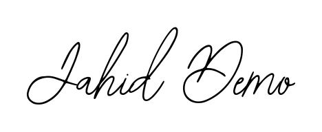 Make a beautiful signature design for name Jahid Demo. Use this online signature maker to create a handwritten signature for free. Jahid Demo signature style 12 images and pictures png