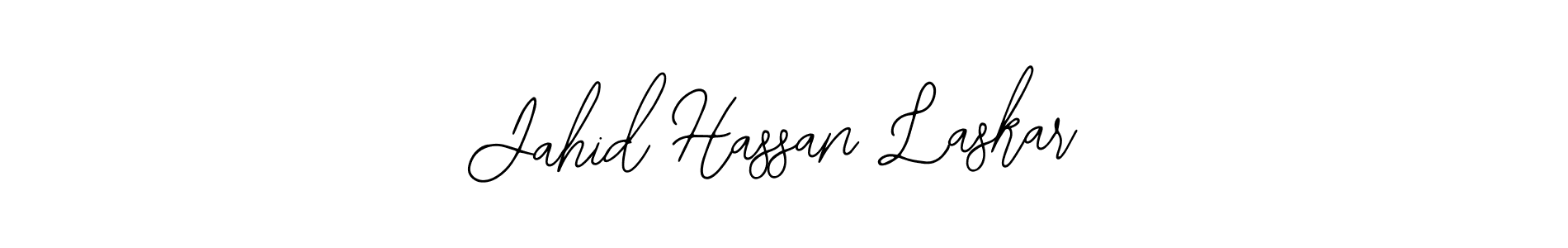 You should practise on your own different ways (Bearetta-2O07w) to write your name (Jahid Hassan Laskar) in signature. don't let someone else do it for you. Jahid Hassan Laskar signature style 12 images and pictures png