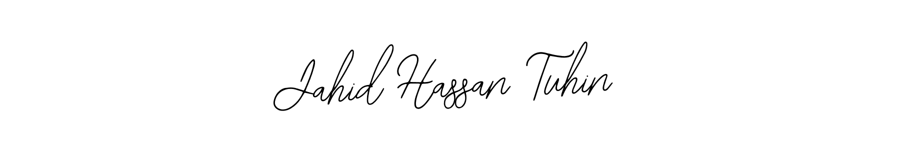 You should practise on your own different ways (Bearetta-2O07w) to write your name (Jahid Hassan Tuhin) in signature. don't let someone else do it for you. Jahid Hassan Tuhin signature style 12 images and pictures png