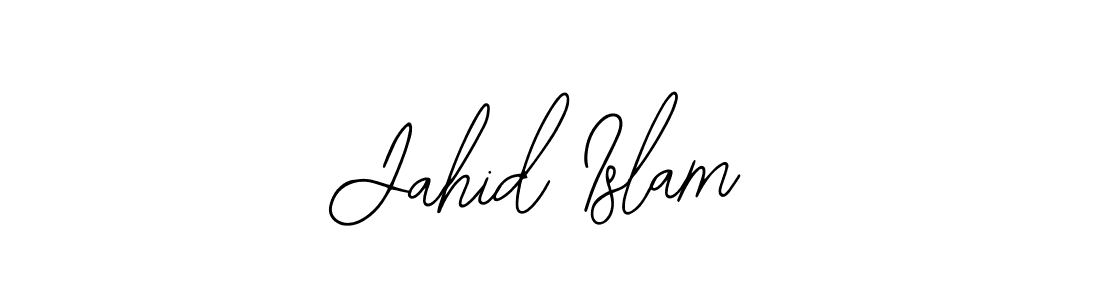 if you are searching for the best signature style for your name Jahid Islam. so please give up your signature search. here we have designed multiple signature styles  using Bearetta-2O07w. Jahid Islam signature style 12 images and pictures png