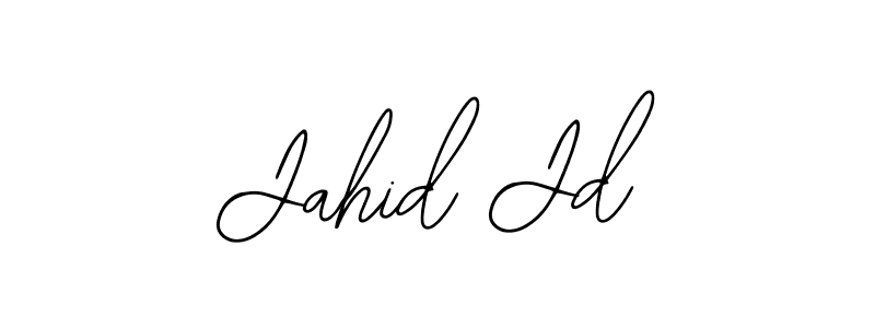 The best way (Bearetta-2O07w) to make a short signature is to pick only two or three words in your name. The name Jahid Jd include a total of six letters. For converting this name. Jahid Jd signature style 12 images and pictures png