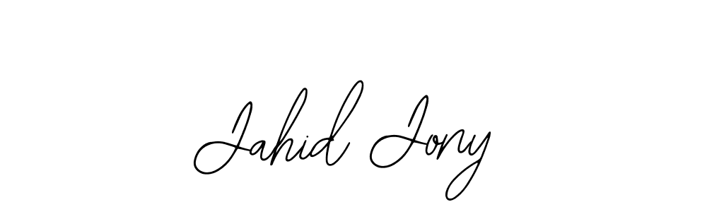 How to make Jahid Jony signature? Bearetta-2O07w is a professional autograph style. Create handwritten signature for Jahid Jony name. Jahid Jony signature style 12 images and pictures png