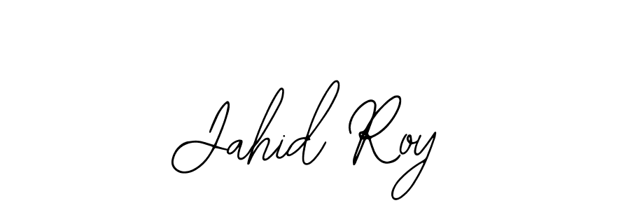 Use a signature maker to create a handwritten signature online. With this signature software, you can design (Bearetta-2O07w) your own signature for name Jahid Roy. Jahid Roy signature style 12 images and pictures png