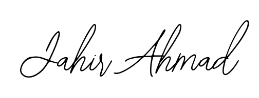 Style your name Jahir Ahmad with confidence using Bearetta-2O07w signature design. Simple, elegant, and ready for immediate document use. Jahir Ahmad signature style 12 images and pictures png