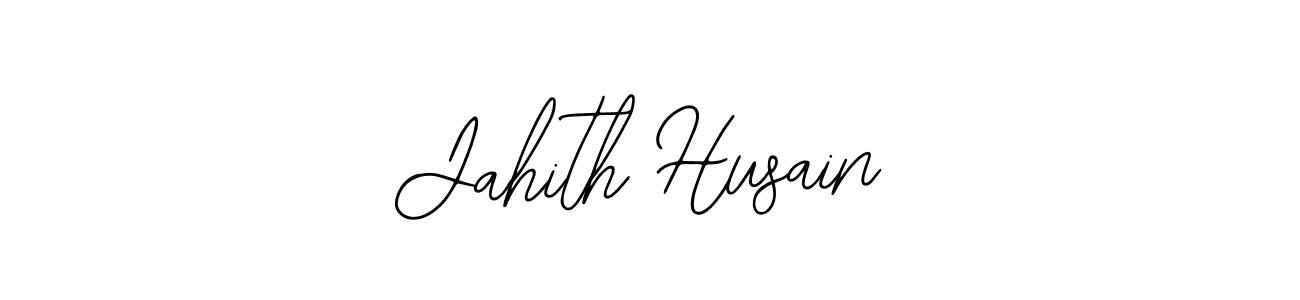 How to make Jahith Husain name signature. Use Bearetta-2O07w style for creating short signs online. This is the latest handwritten sign. Jahith Husain signature style 12 images and pictures png
