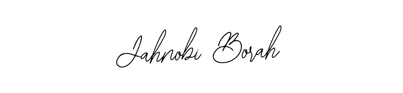 Use a signature maker to create a handwritten signature online. With this signature software, you can design (Bearetta-2O07w) your own signature for name Jahnobi Borah. Jahnobi Borah signature style 12 images and pictures png
