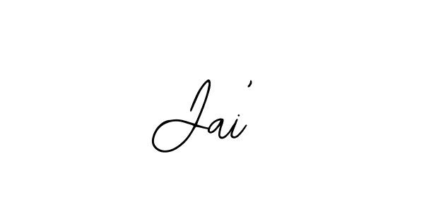 Design your own signature with our free online signature maker. With this signature software, you can create a handwritten (Bearetta-2O07w) signature for name Jai’. Jai’ signature style 12 images and pictures png